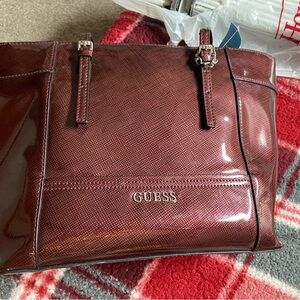 GUESS Deep Red Women's Tote Bag
